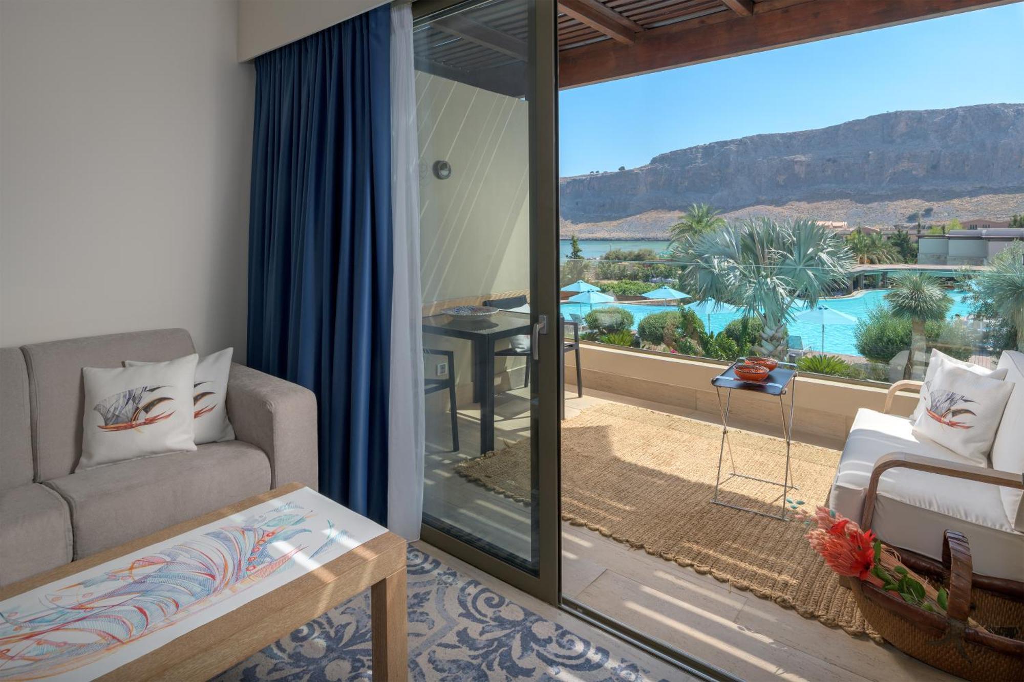Aquagrand Exclusive Deluxe Resort Lindos - Adults Only מראה חיצוני תמונה